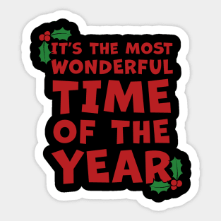 It's The Most Wonderful Time Of The Year Sticker